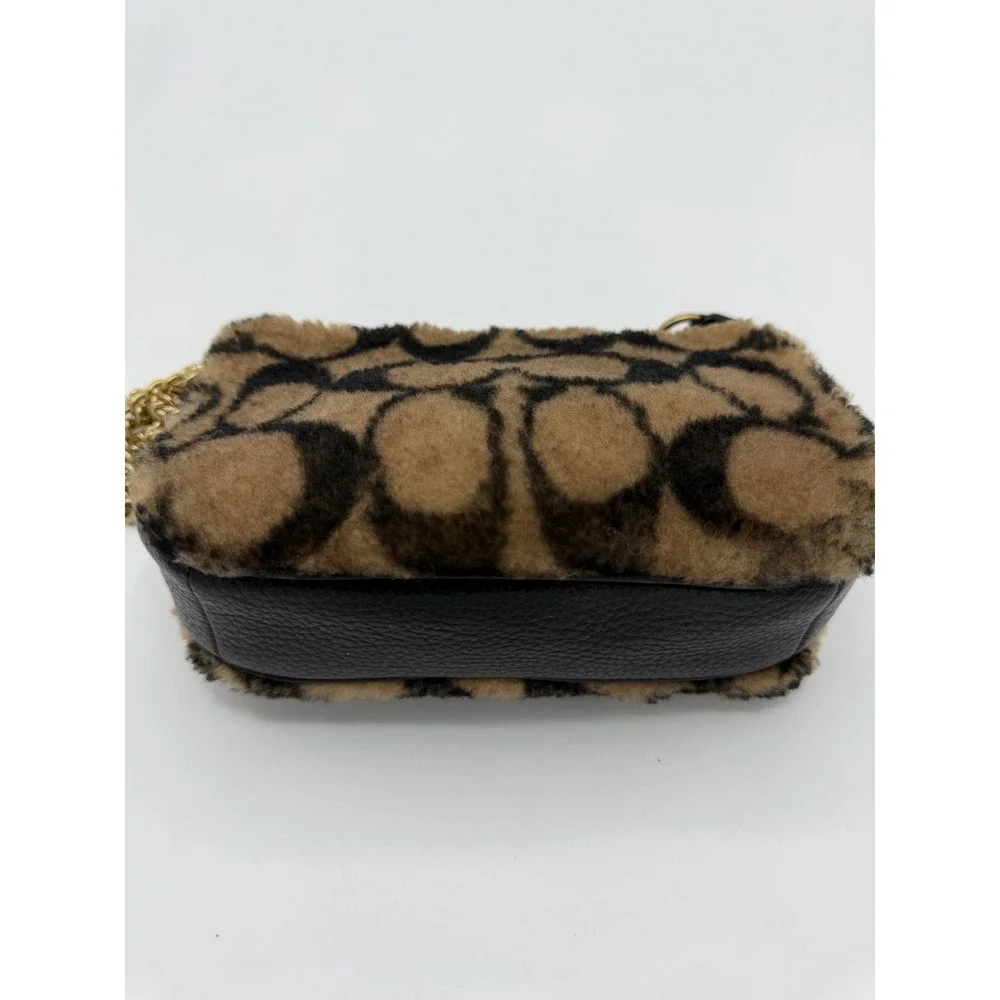Coach X Jennifer Lopez Signature Shearling Nolita 19 Cheetah Print Rare